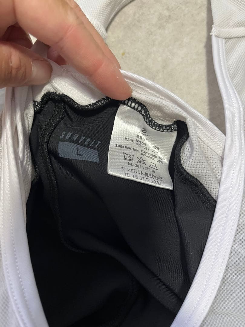 SUNVOLT ホルターネックビブタイツ L ブラック/ホワイト