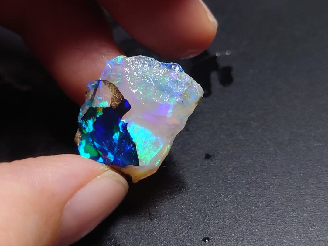 混合　エチオピアオパール　ウェロ産　チョーク　鉱物標本　原石