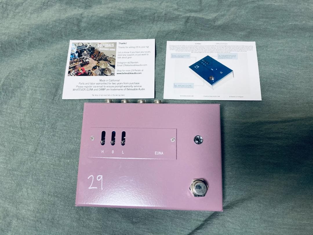 ギター 29 Pedals EUNA Limited Crunch Berry