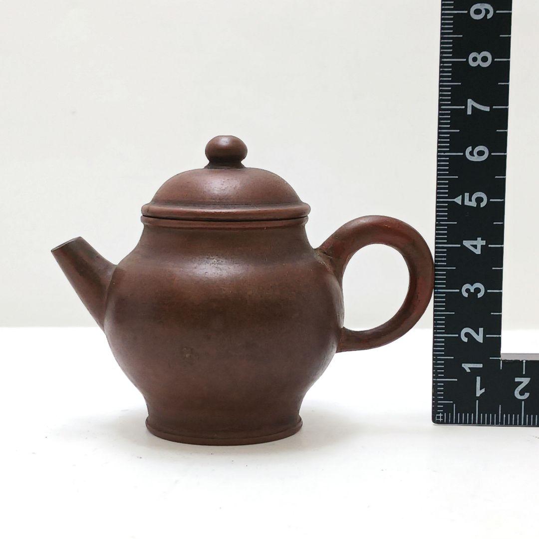 中国古玩 小振り 朱泥急須 紫砂壷 時代品 煎茶道具　の