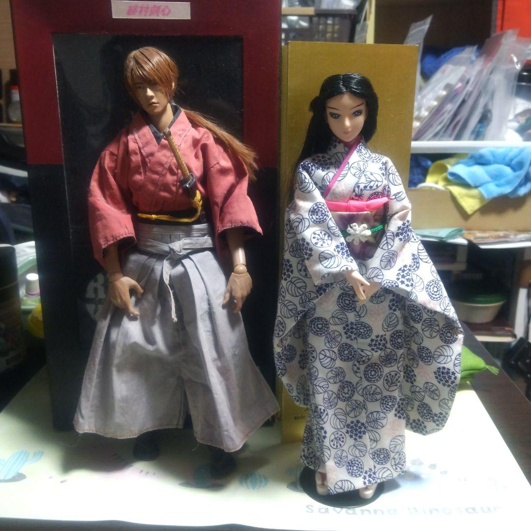 緋村剣心(佐藤健)と着物女性フィギュア1/6２体セット箱有り