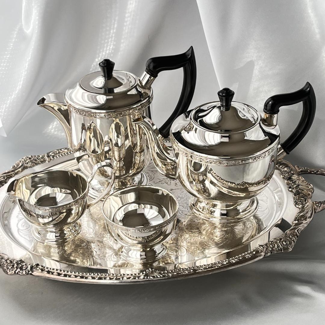 【Viners】 ティーセット 4点【シルバープレート】ティーポット