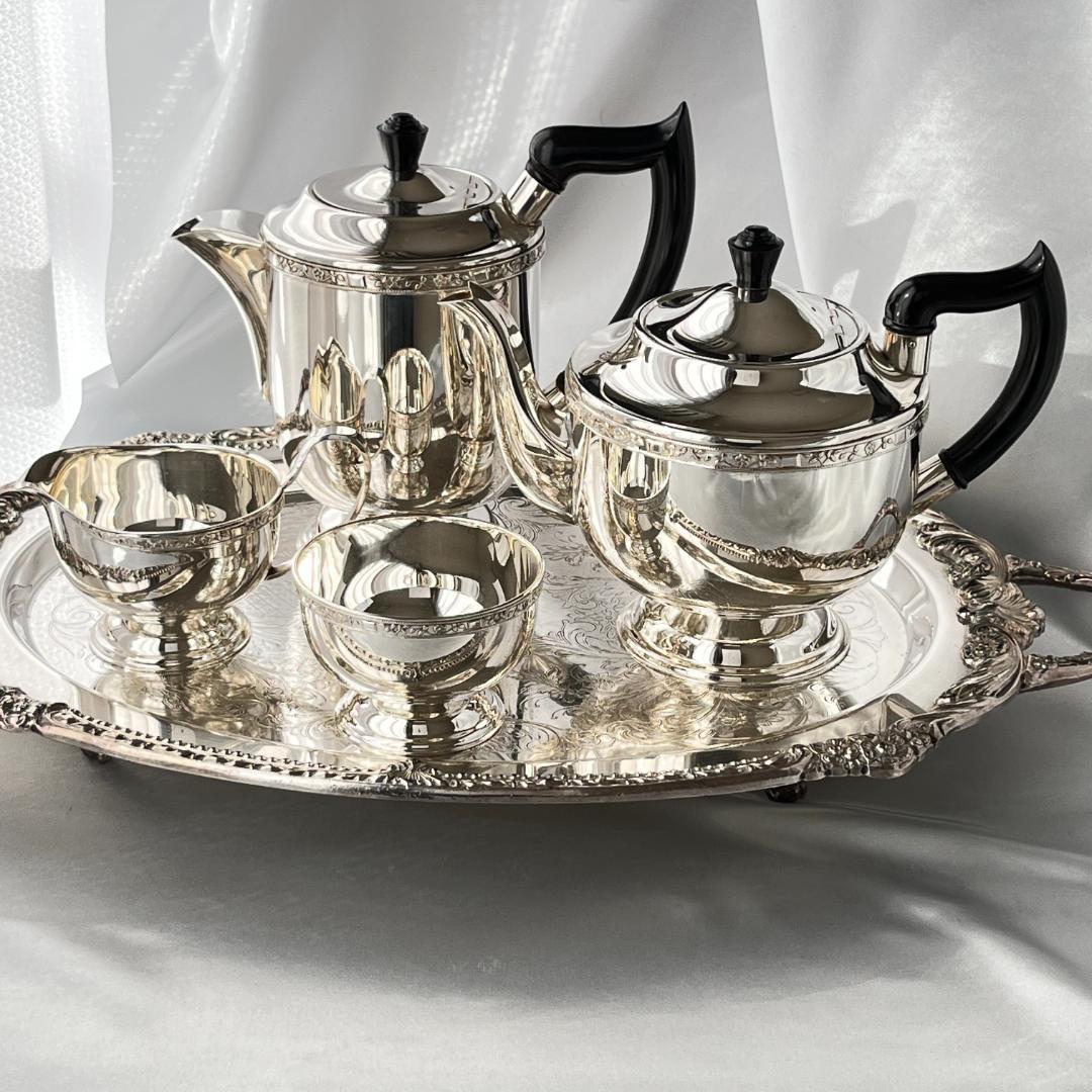 【Viners】 ティーセット 4点【シルバープレート】ティーポット