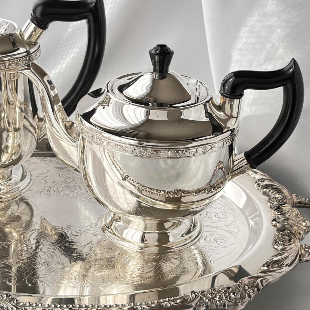 【Viners】 ティーセット 4点【シルバープレート】ティーポット