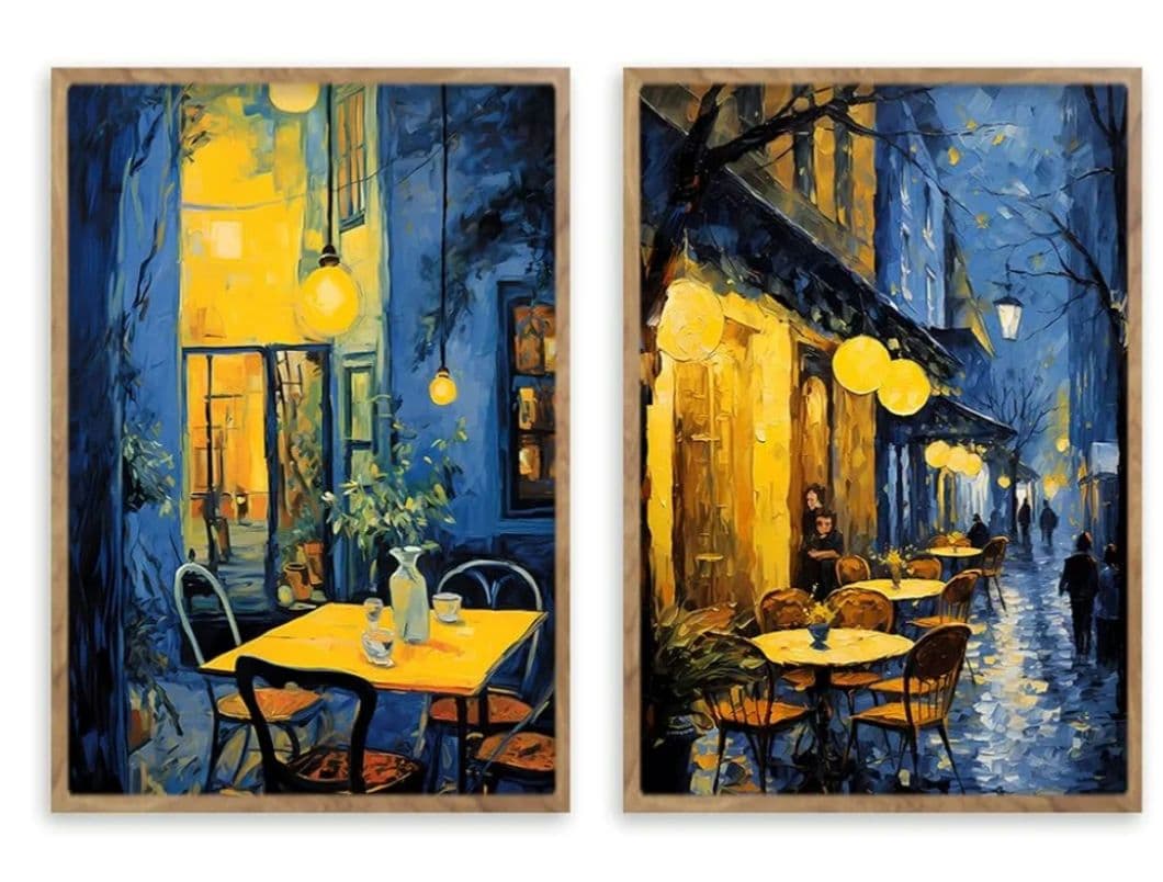 ファンゴッホカフェ絵画 40*50 2個