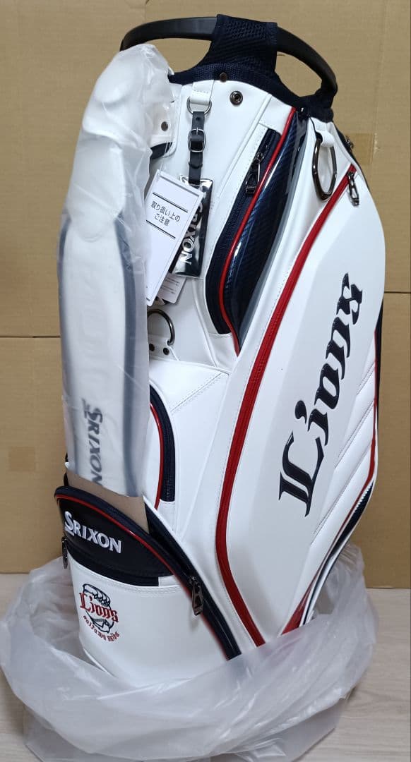 Srixon キャディバッグ ホワイト/レッド/ブルー