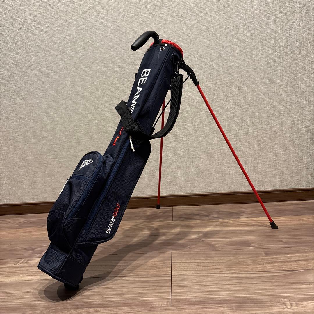 BEAMS GOLF スタンド式ゴルフバッグ ネイビー