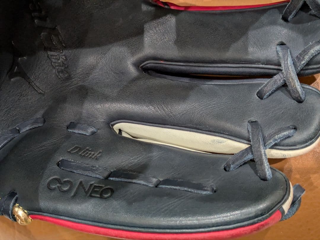 Global Elite 野球用グローブ レッド/ブラック