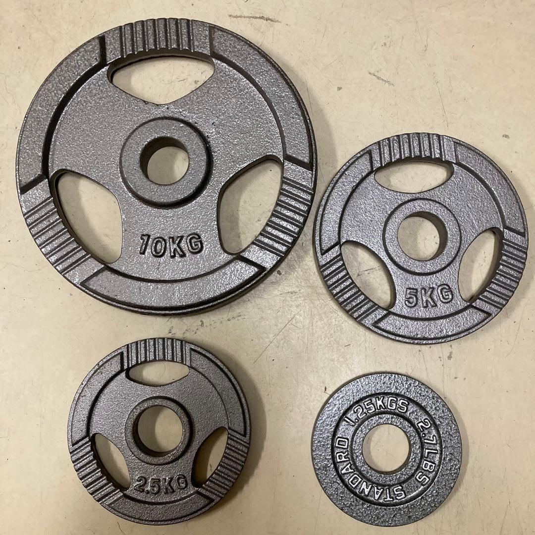 筋トレ　プレートセット(20kg×6,5kg×2,等)