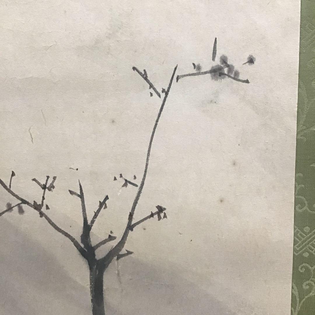 K茶道具　掛軸　「田舎家朝」　雑喉紅朝(ざここうちょう)作　共箱紙箱S986KJ