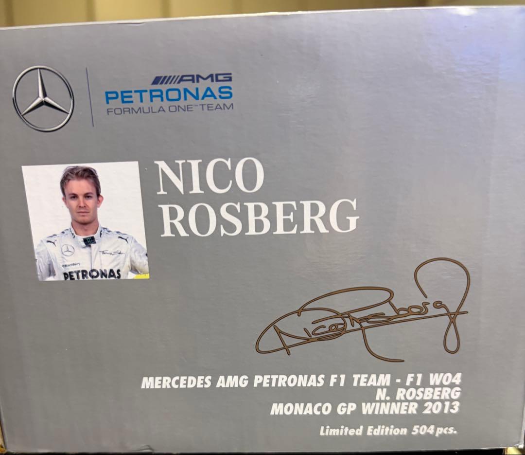 MINICHAMPS 1/18 メルセデス ロズベルグ 2013 モナコGP