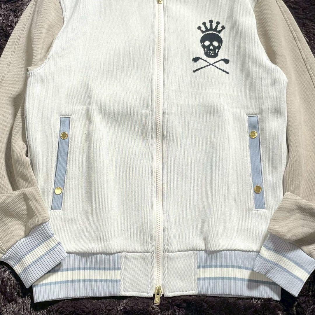 MARK&LONA ドライバーズニット スカル ゴルフウェア