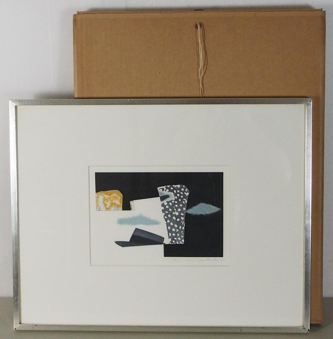 清塚紀子「遊平の旅」◆１９９１年◆エッチング・コラージュ◆サイン裏シール◆ＳＭ号