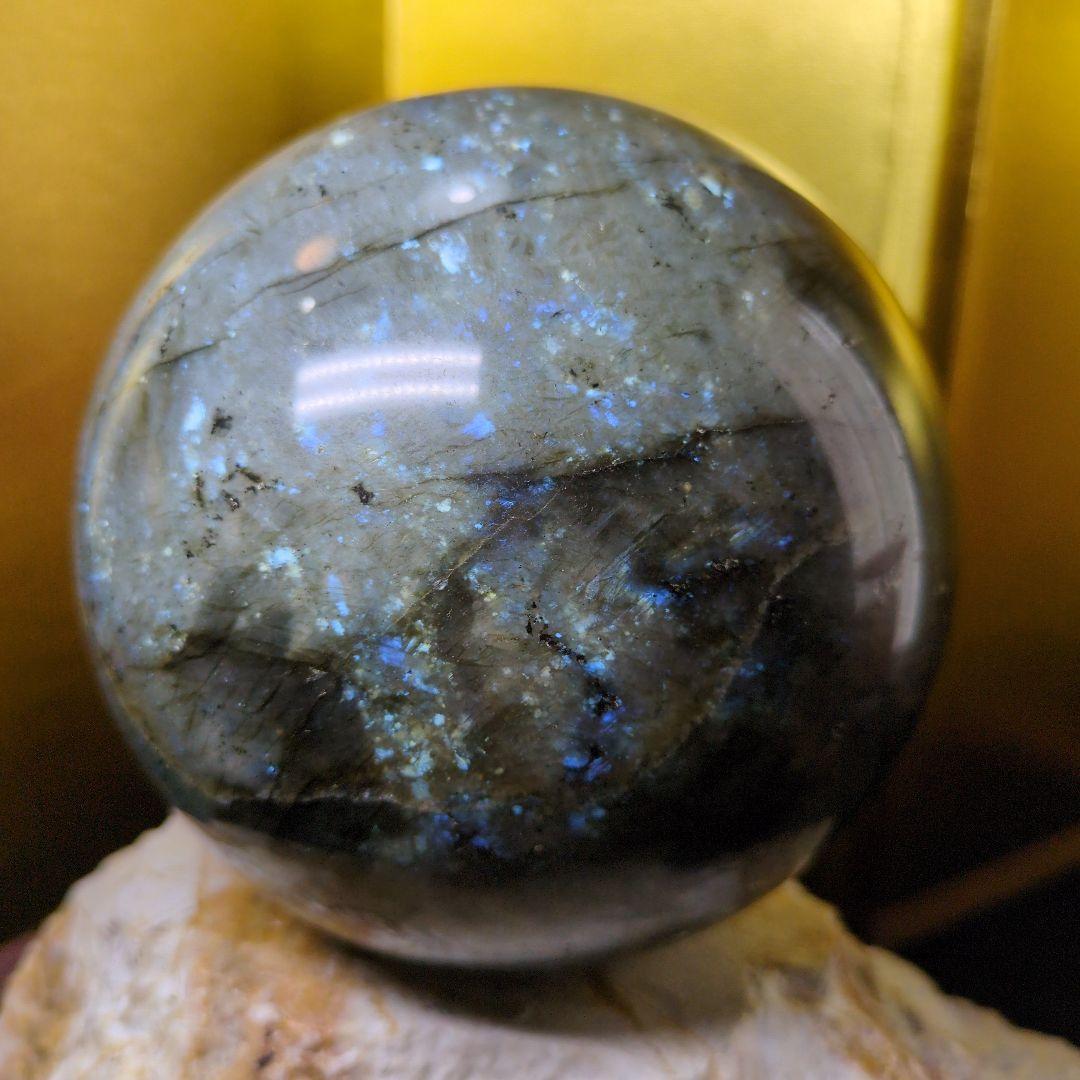 ラブラドライト スフィア 直径約120mm 2.6kg 天然石 パワーストーン