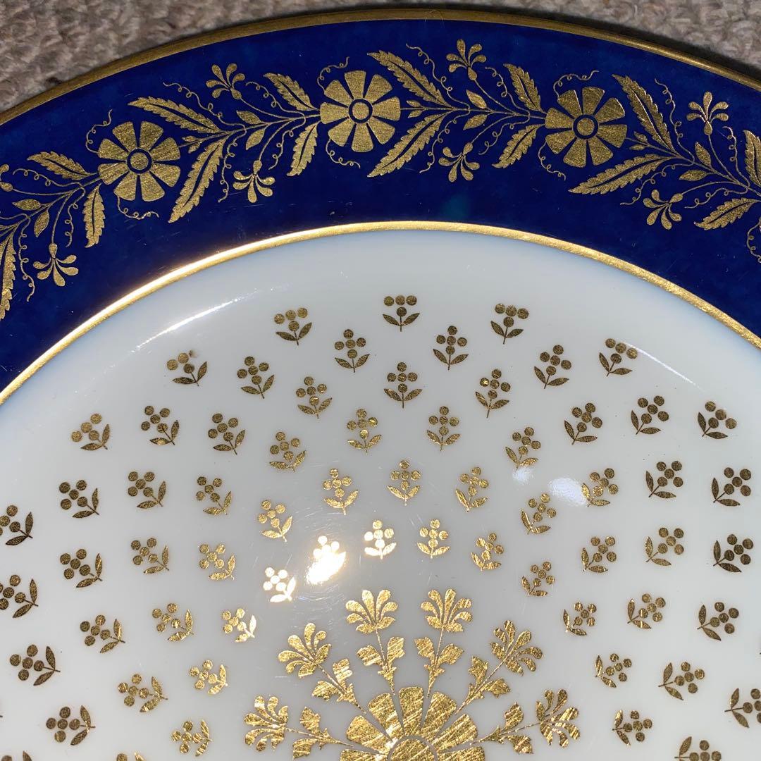 セーブル 大皿　セーブル ブルー　24cm 1834年製