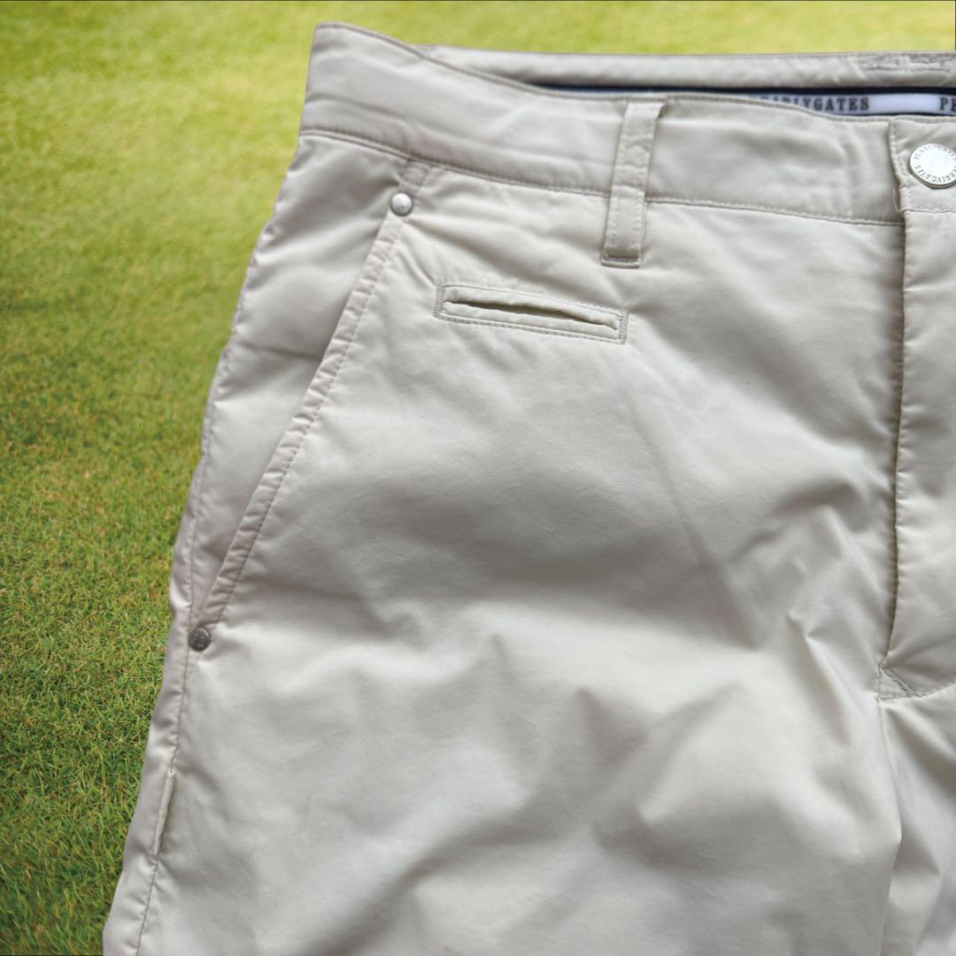 防寒　蓄熱素材　パーリーゲイツ　ダウンパンツ　中綿入 L〜XL相当　オフホワイト