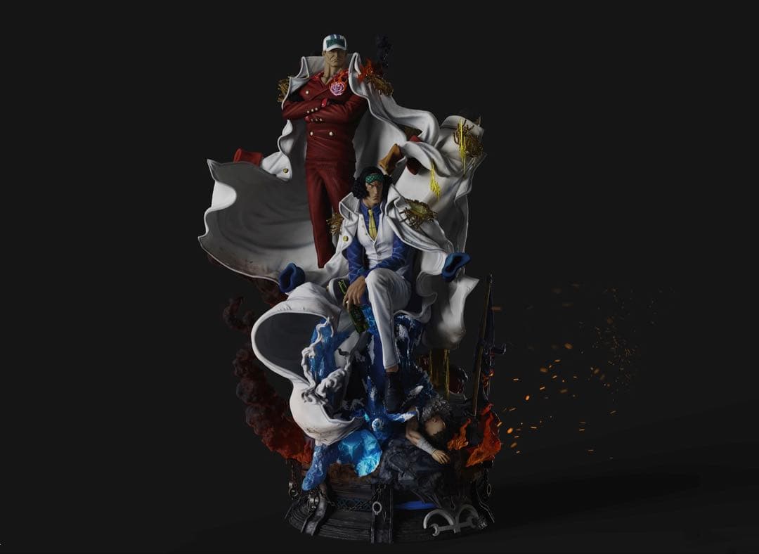 ワンピース ガレージキット サカズキ&クザン&ボルサリーノ