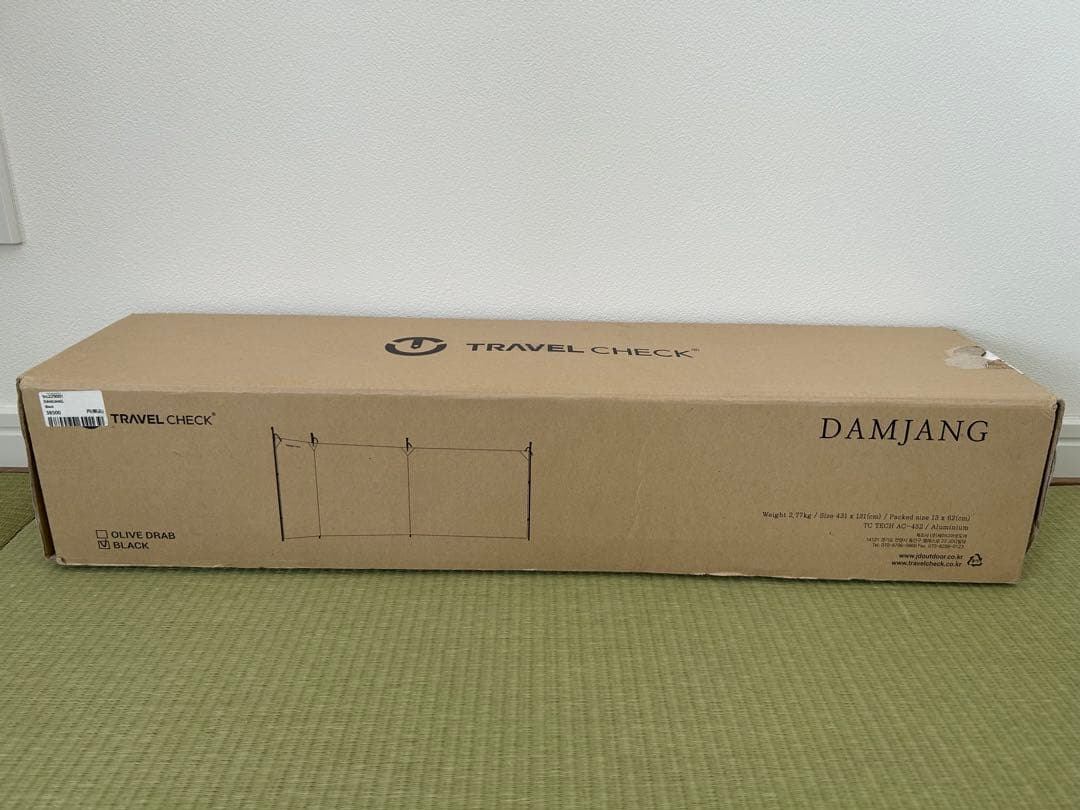 TRAVEL CHECK DAMJANG タープ ブラック