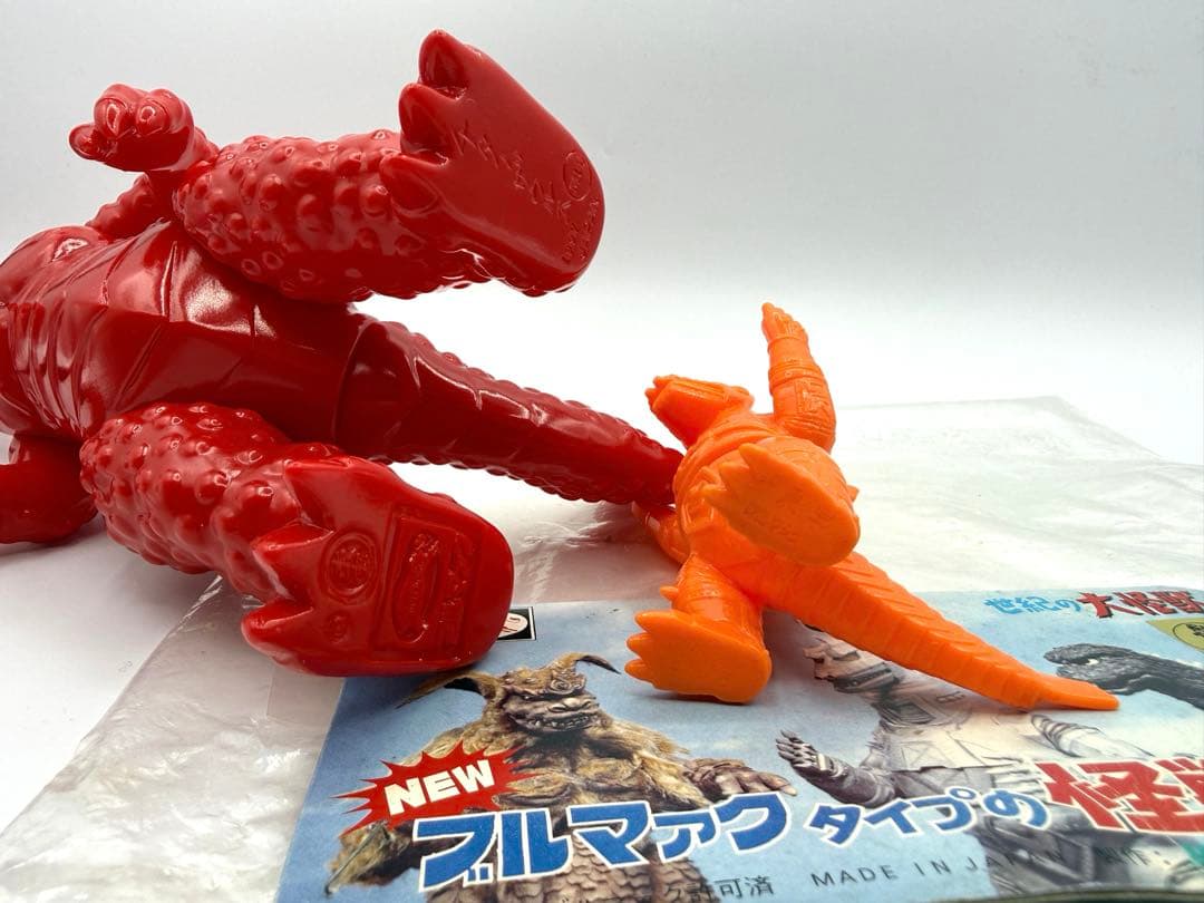 M1号 ブルマァクタイプの怪獣 チタノザウルス ミニ メカゴジラ付き 未塗装