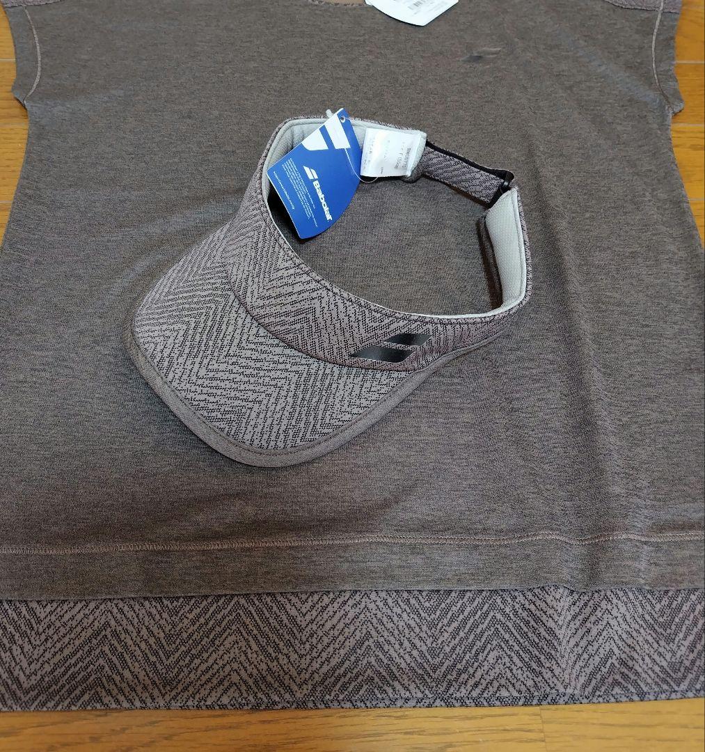 2点セット① バボラ シャツ 、バイザーセット レディーステニスウェア