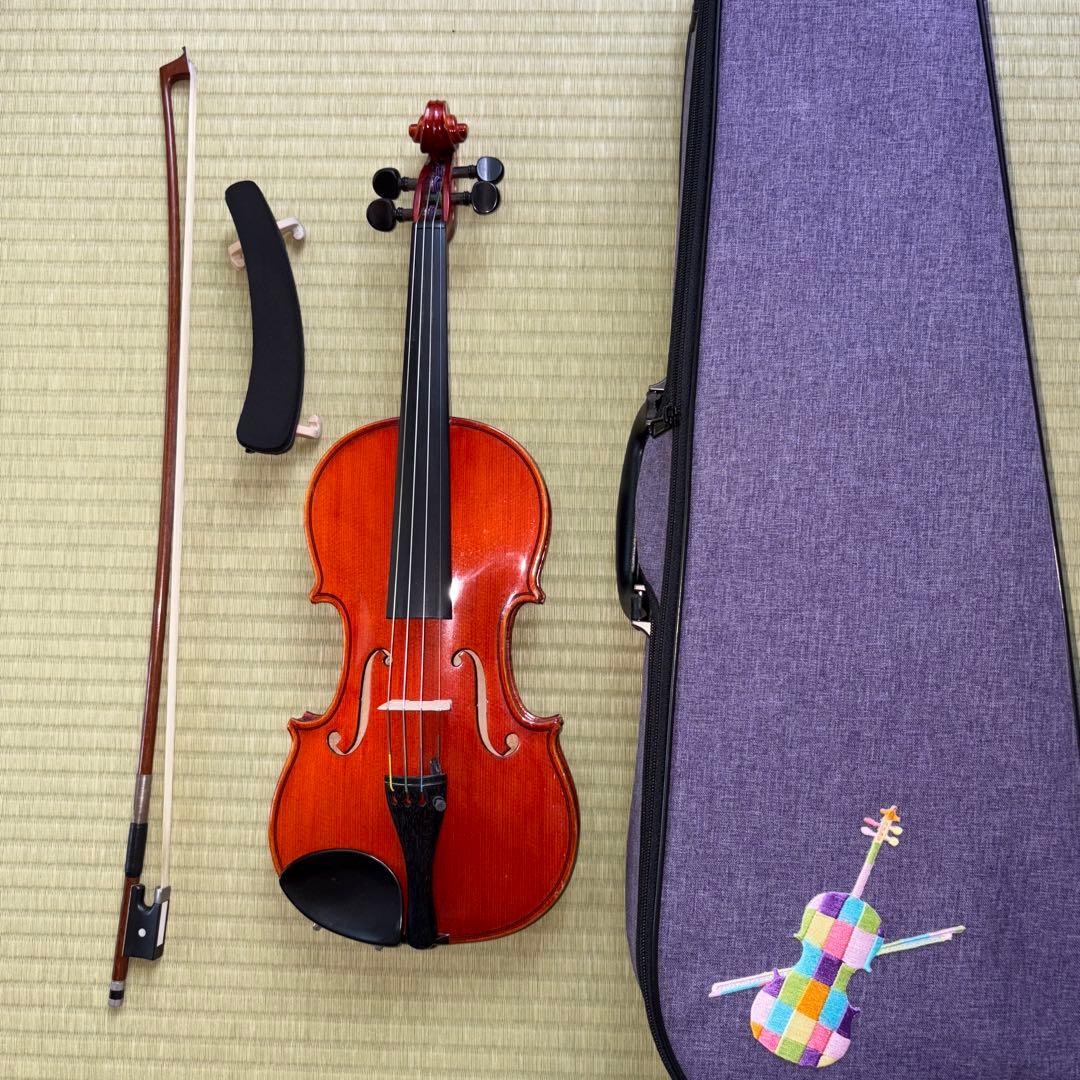 スズキバイオリン 1/2 No.330 1998年製 弓、肩当て、ケース付