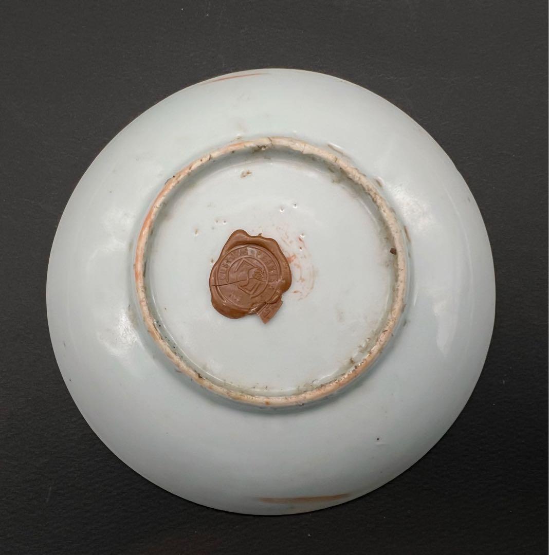 中国美術 古玩 粉彩花卉紋樣皿