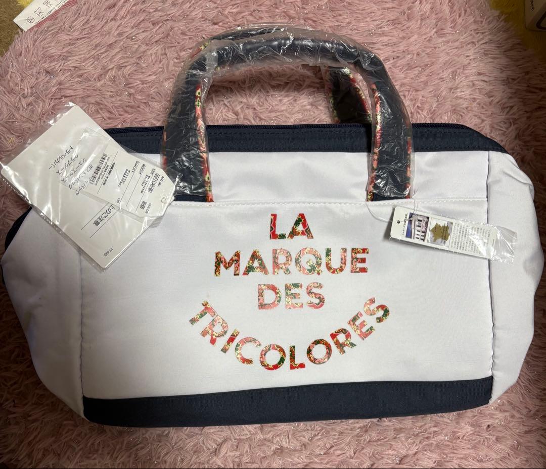 ルコック　ホワイト/ネイビー キャディバッグ