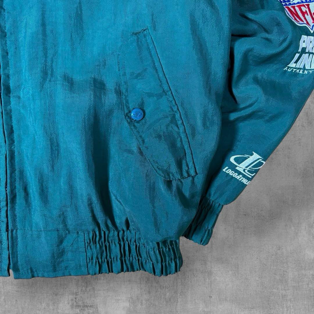 【90s】 NFLパッカーズロゴアスレチッ クナイロンジャケット刺繍グリーンL相