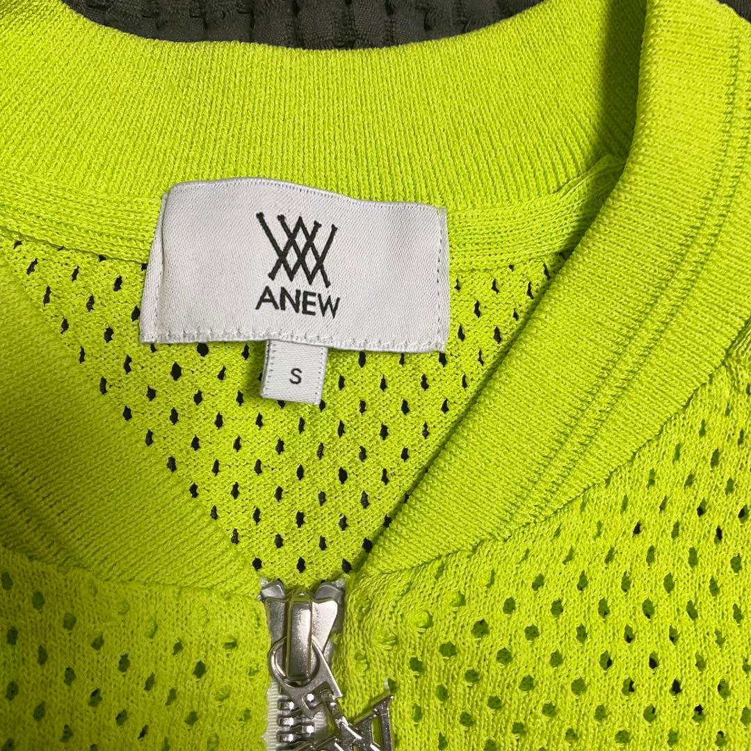 ANEW 蛍光イエローメッシュジャケット S
