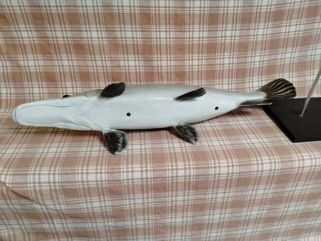 ハンドメイド　61cmガー　マンファリ　フィギュア　レプリカ　古代魚　水族館