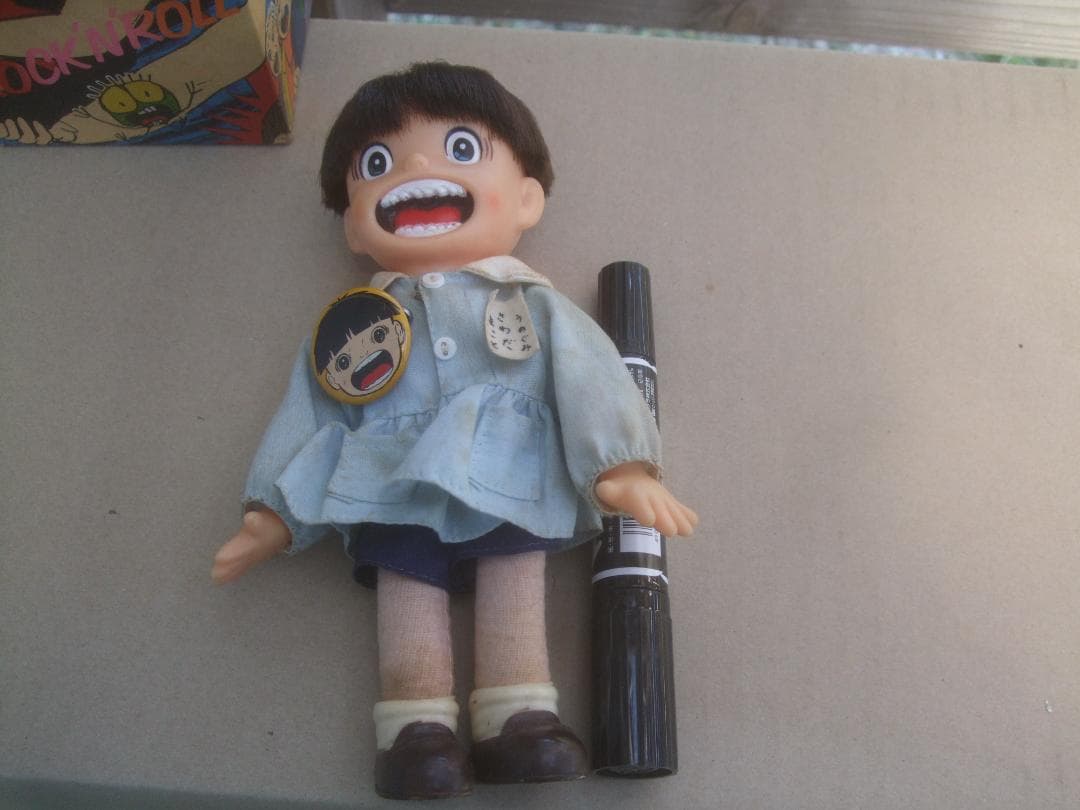 まことちゃん 人形 ソフビ★箱付き★ あんそにいポピー★楳図かずお