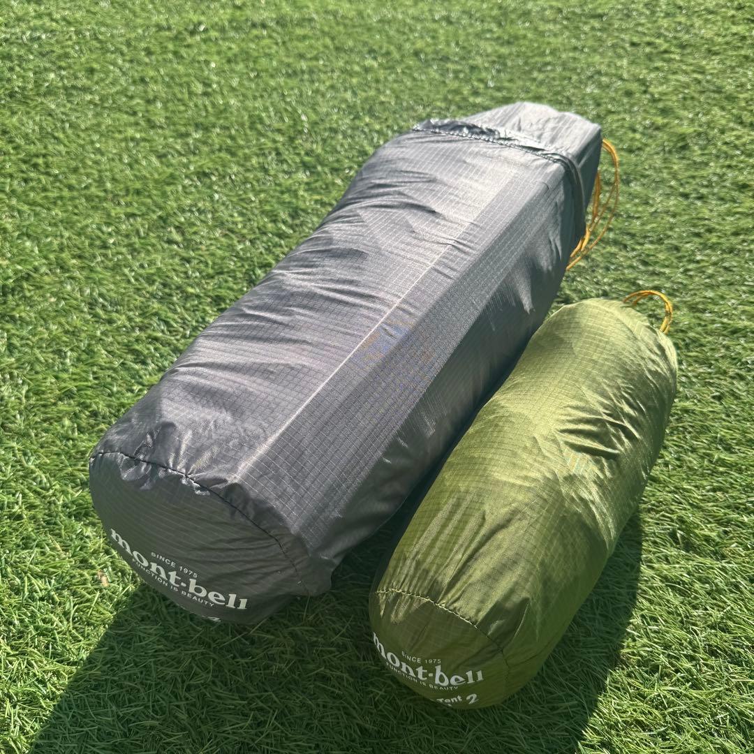 美品 モンベル ステラリッジ2 テント　レインフライ　グリーン
