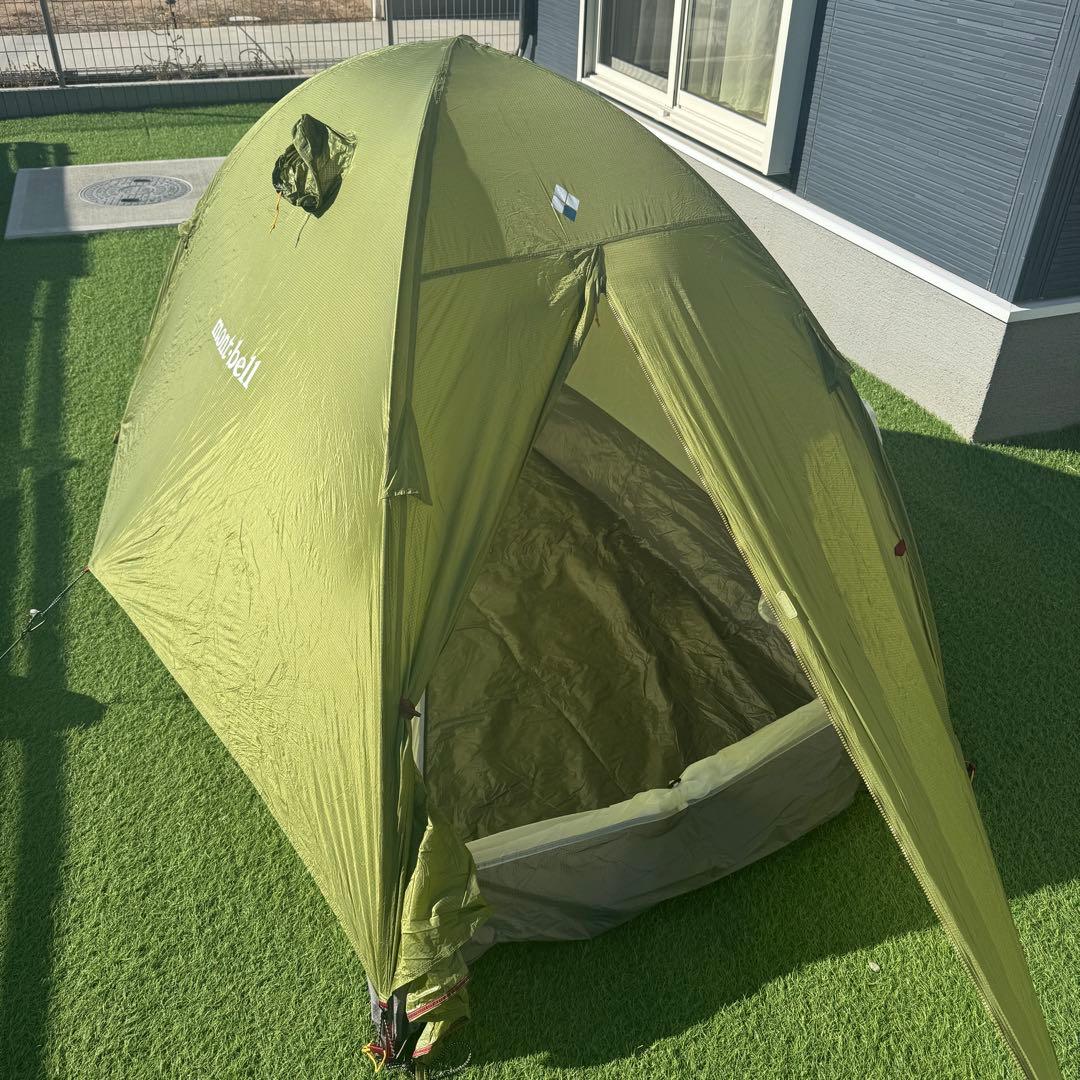 美品 モンベル ステラリッジ2 テント　レインフライ　グリーン