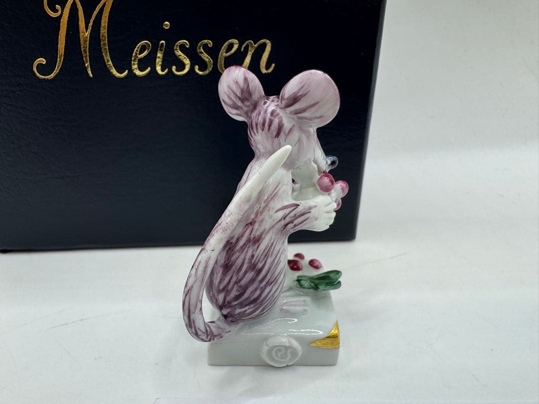 極美品 Meissen マイセン 干支シリーズ　フィギュリン 鼠　ネズミ