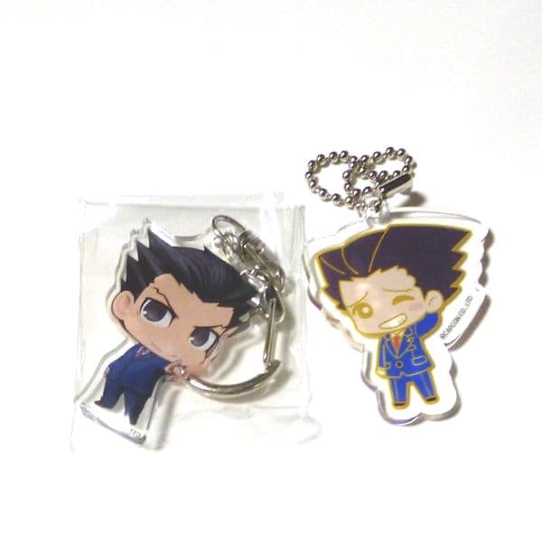逆転裁判　成歩堂龍一 アクリルキーホルダー　15周年　アニメイト　GIFT