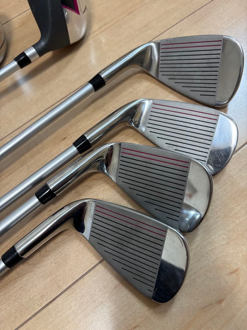 美品　送料込　afectoレディース用ゴルフクラブセット　初心者キャディバッグ付