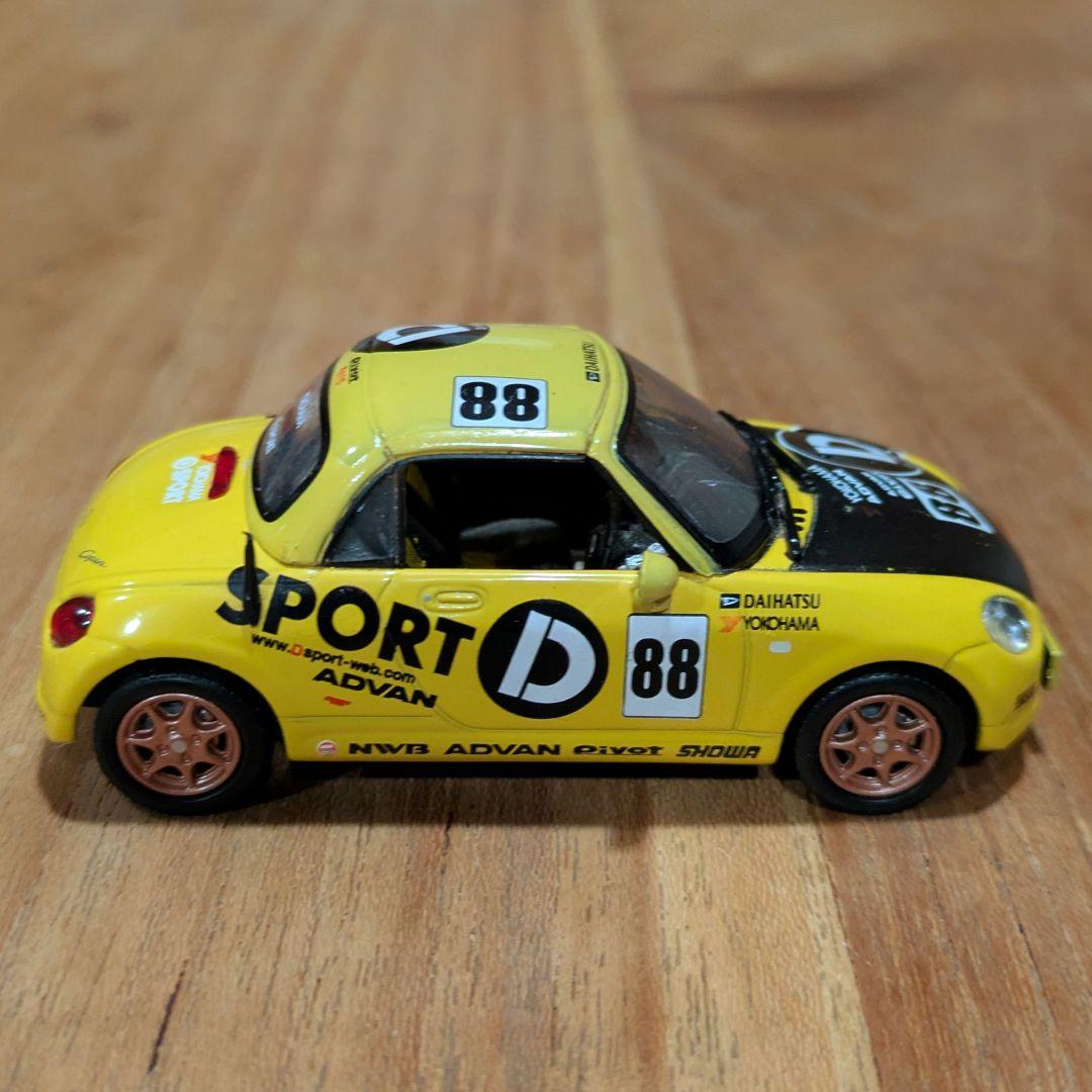 ダイハツ　初代　コペン　ミニカー　イエロー　2台セット　【1台難有り】