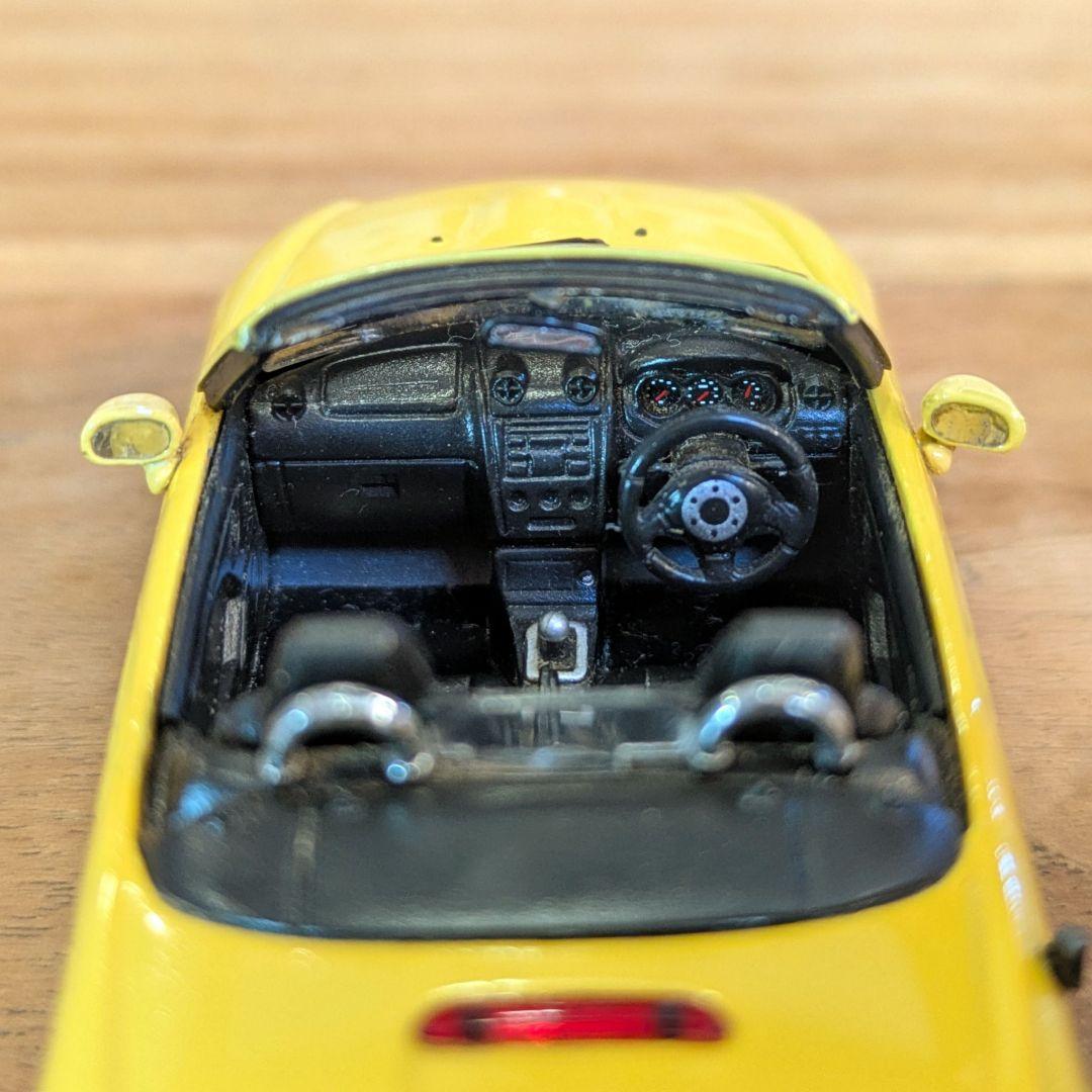 ダイハツ　初代　コペン　ミニカー　イエロー　2台セット　【1台難有り】