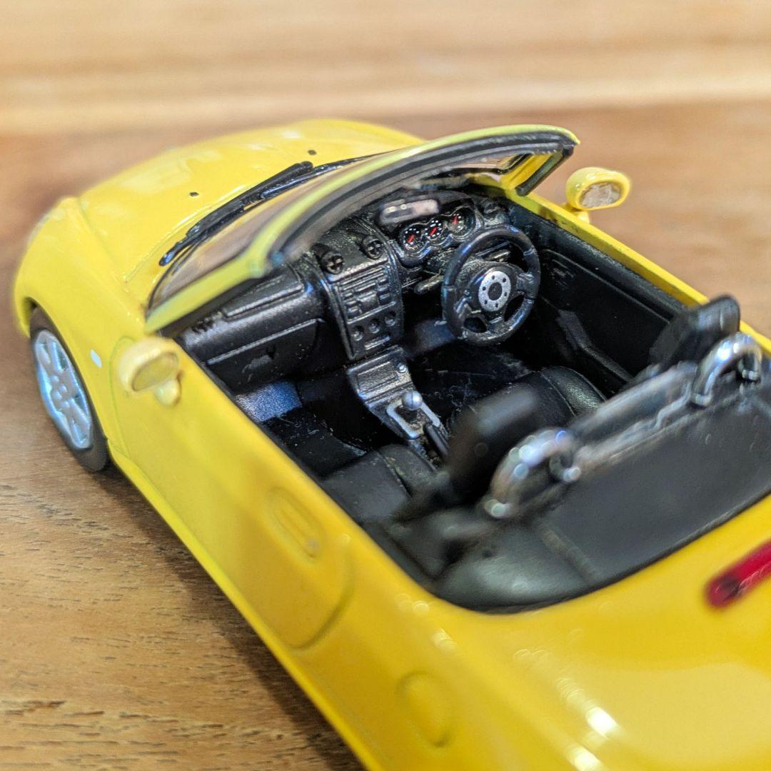 ダイハツ　初代　コペン　ミニカー　イエロー　2台セット　【1台難有り】