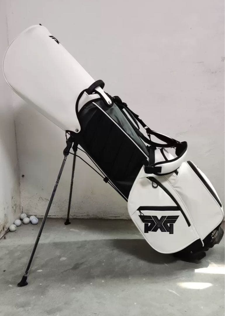 【即発送】PXG キャディバッグ ゴルフバッグ スタンド型 ホワイト 6分割