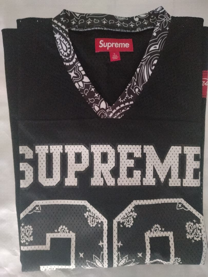 シャツ Supreme Bandana Football Jersey Black