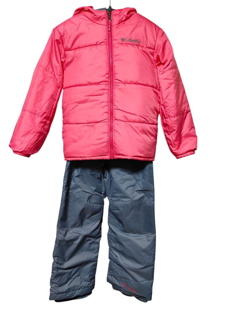 【美品】コロンビア Columbia スキーウェア上下セッ 120 リバーシブル