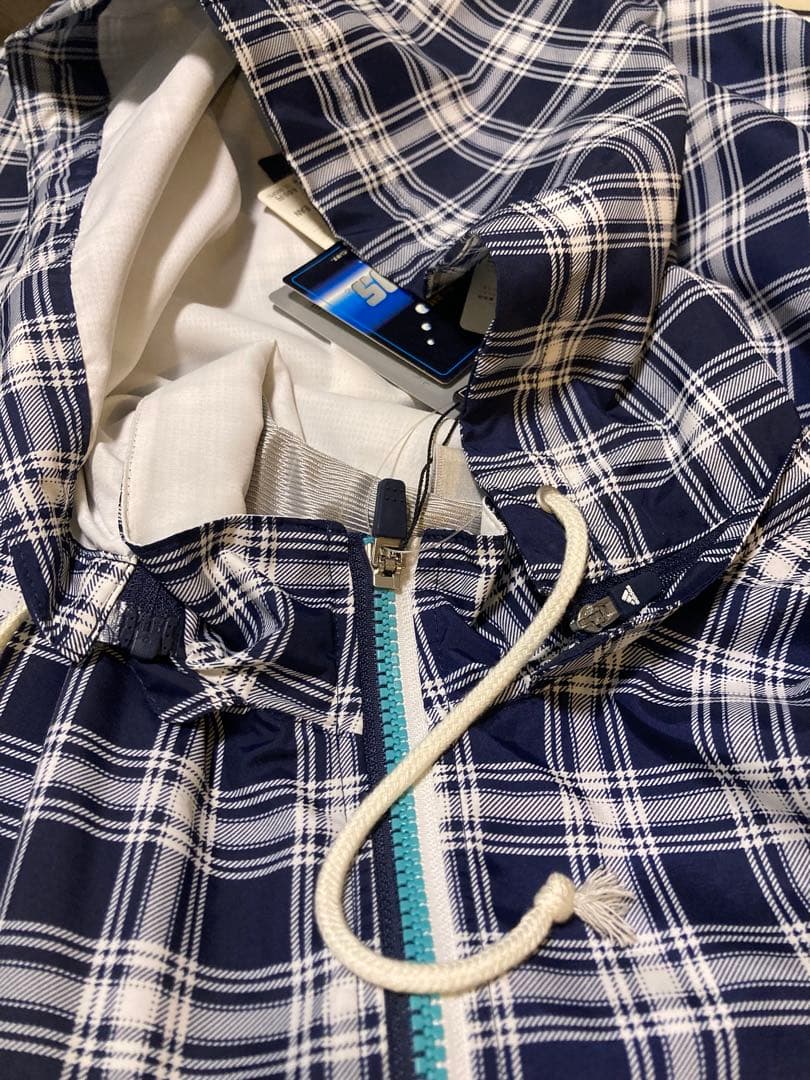 【タグ付き新品】adidas golf チェック柄フーデッドゴルフベスト