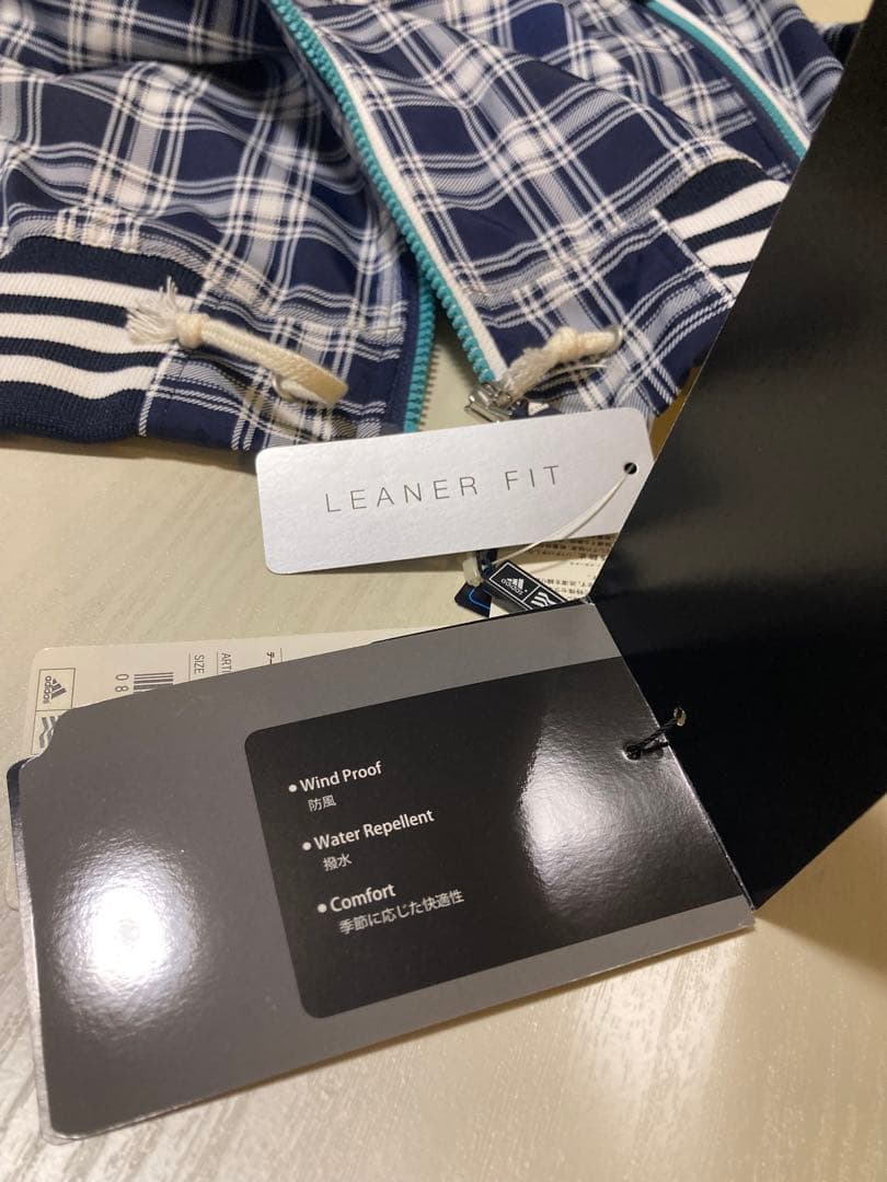 【タグ付き新品】adidas golf チェック柄フーデッドゴルフベスト