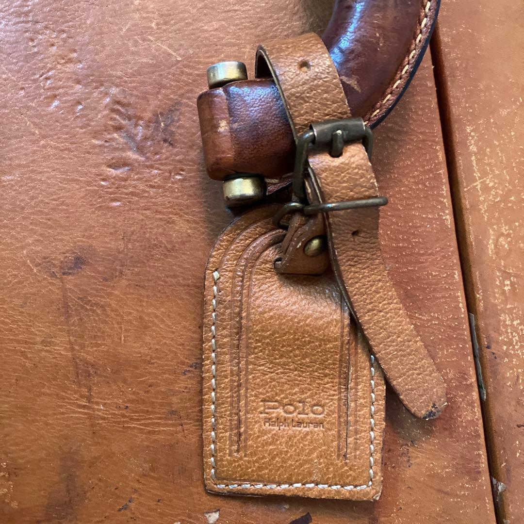 Polo ラルフローレン　本革レザー トランク　スーツケース　ヴィンテージ