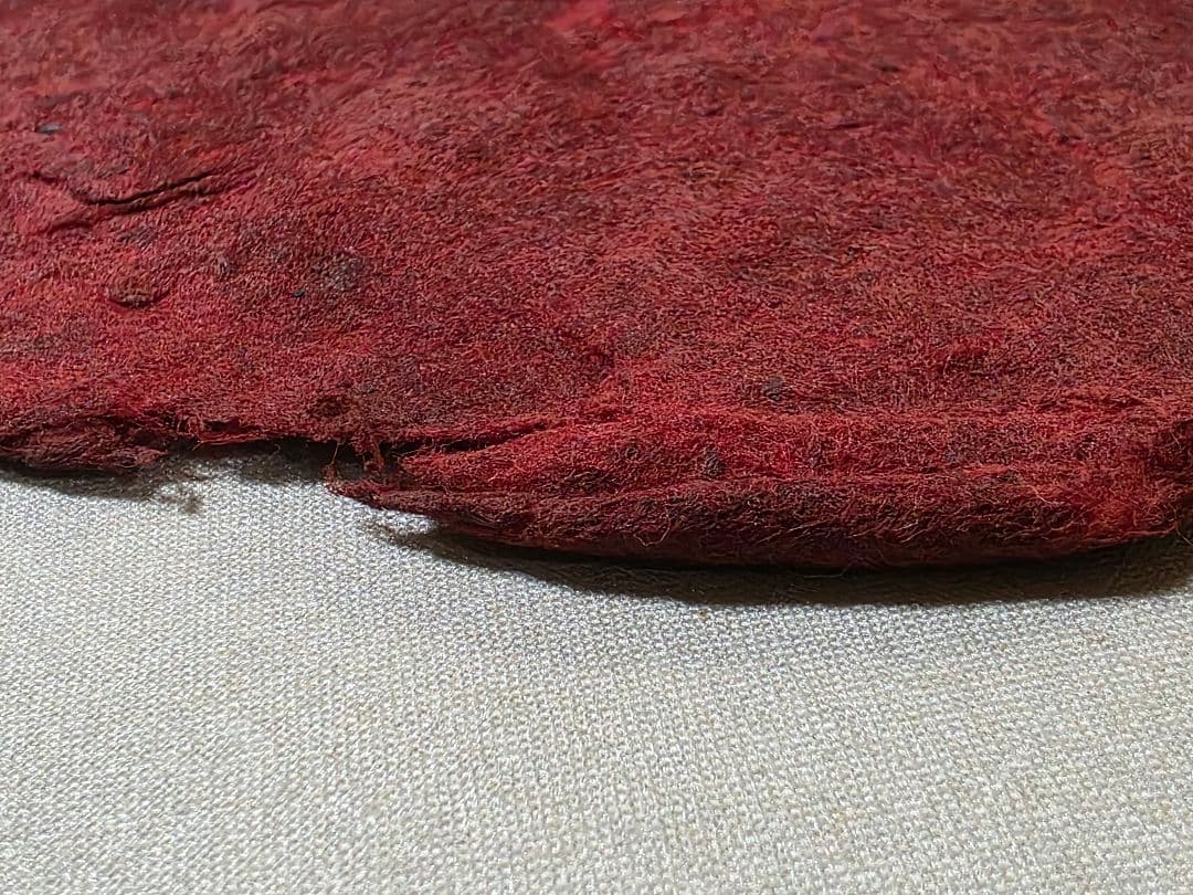 【赤字覚悟❗本物保証】臙脂綿（えんじわた）30cm超え大盤　戦前の日本画絵具染料