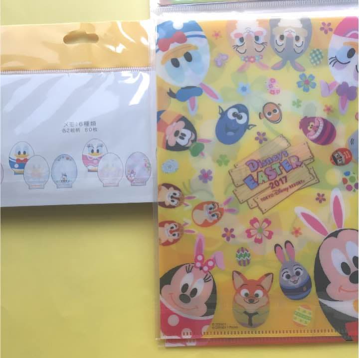 Bディズニー・クリアファイルA5+メモ二つ 新品