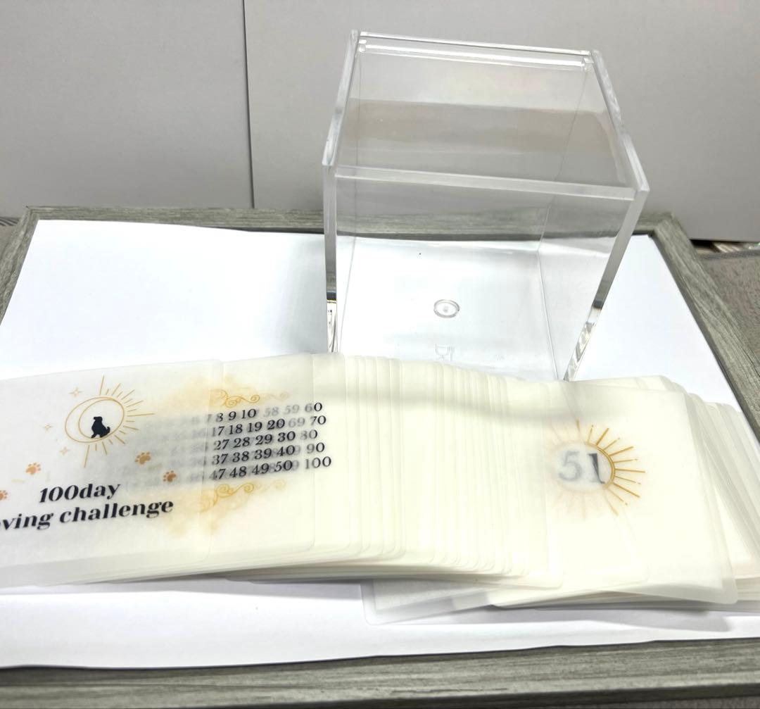 新作＊100日リフィル＊犬＊太陽＊貯金＊ saving＊韓国＊BOX付き