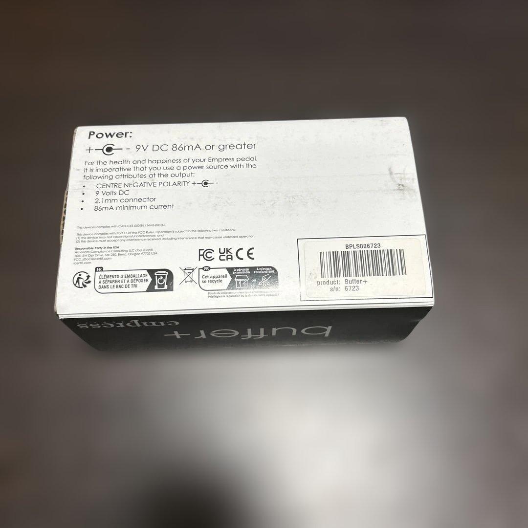 Empress buffer+ ギターエフェクター