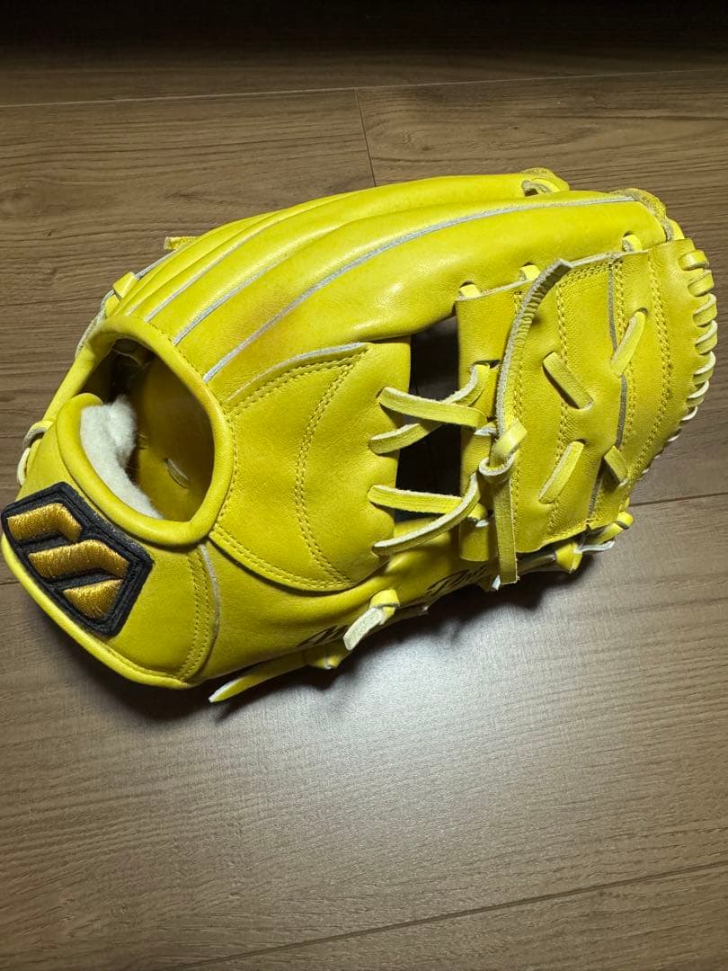 Mizuno プロオーダー 硬式グローブ イエロー